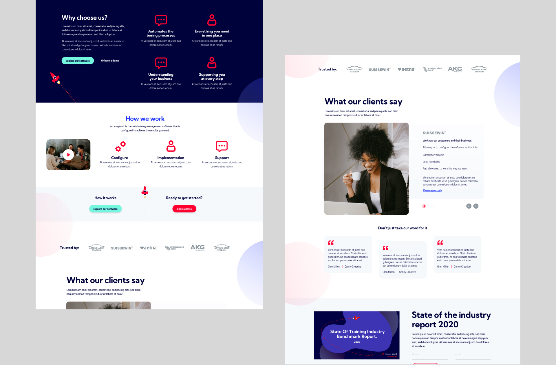 Website design for Access Planit's about page by Canny Creative