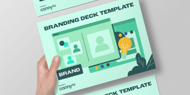 image of someone holding the branding deck template