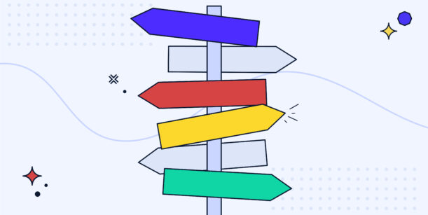 multicolour arrows going different directions