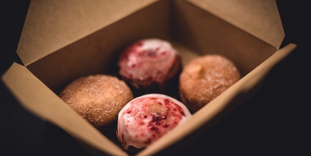 Donut's in brown box