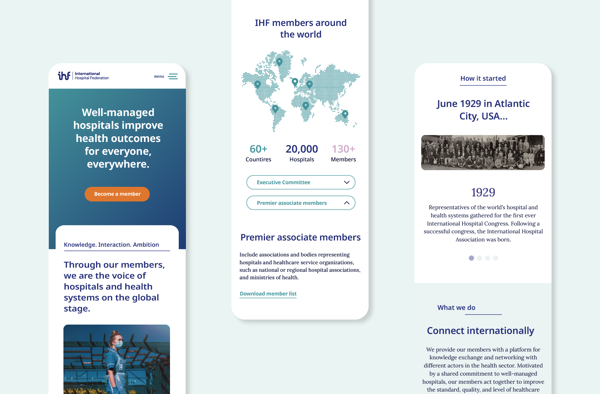 IHF - Website on Mobile