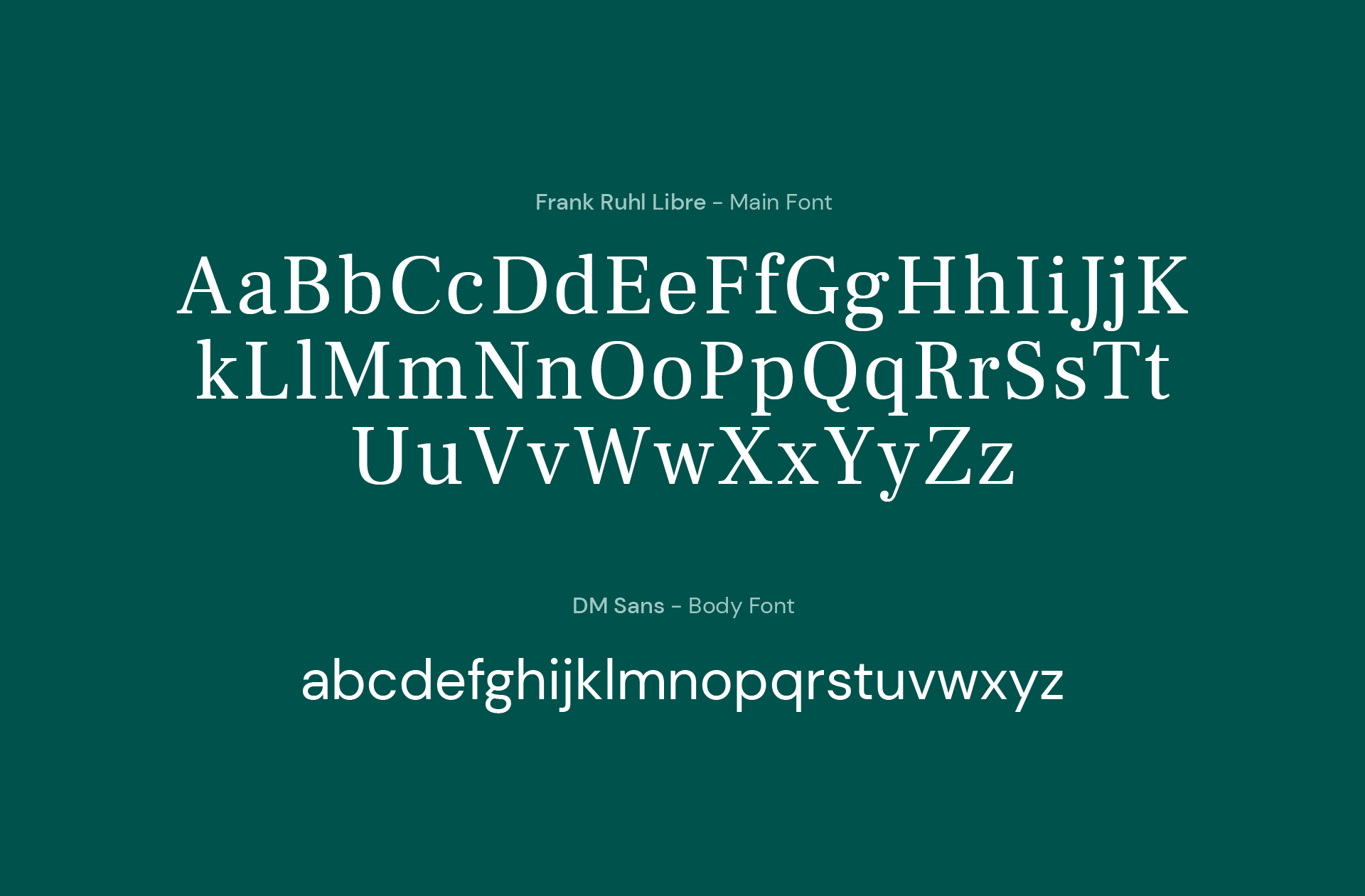 Macdonald & Company - Typography