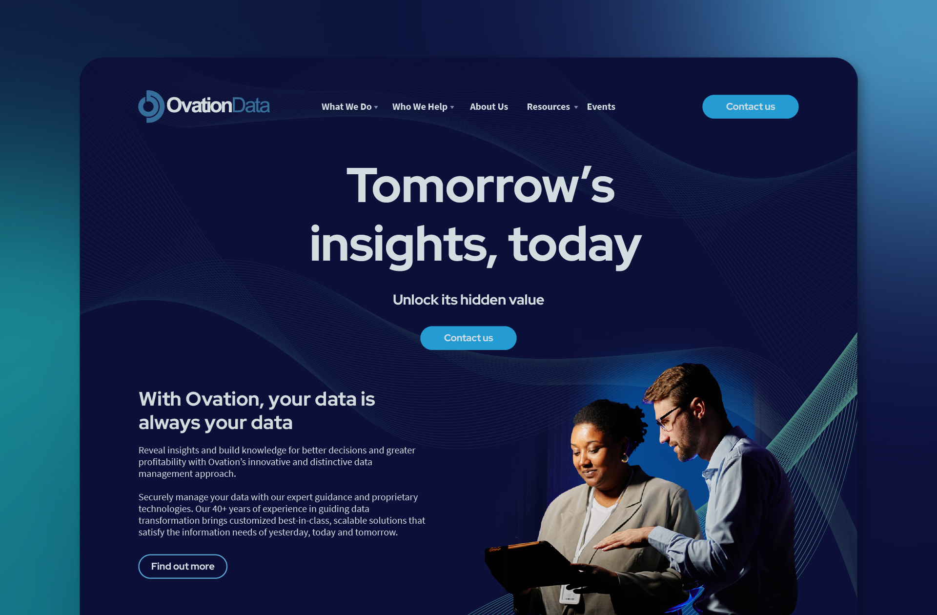Ovation - Website Hero