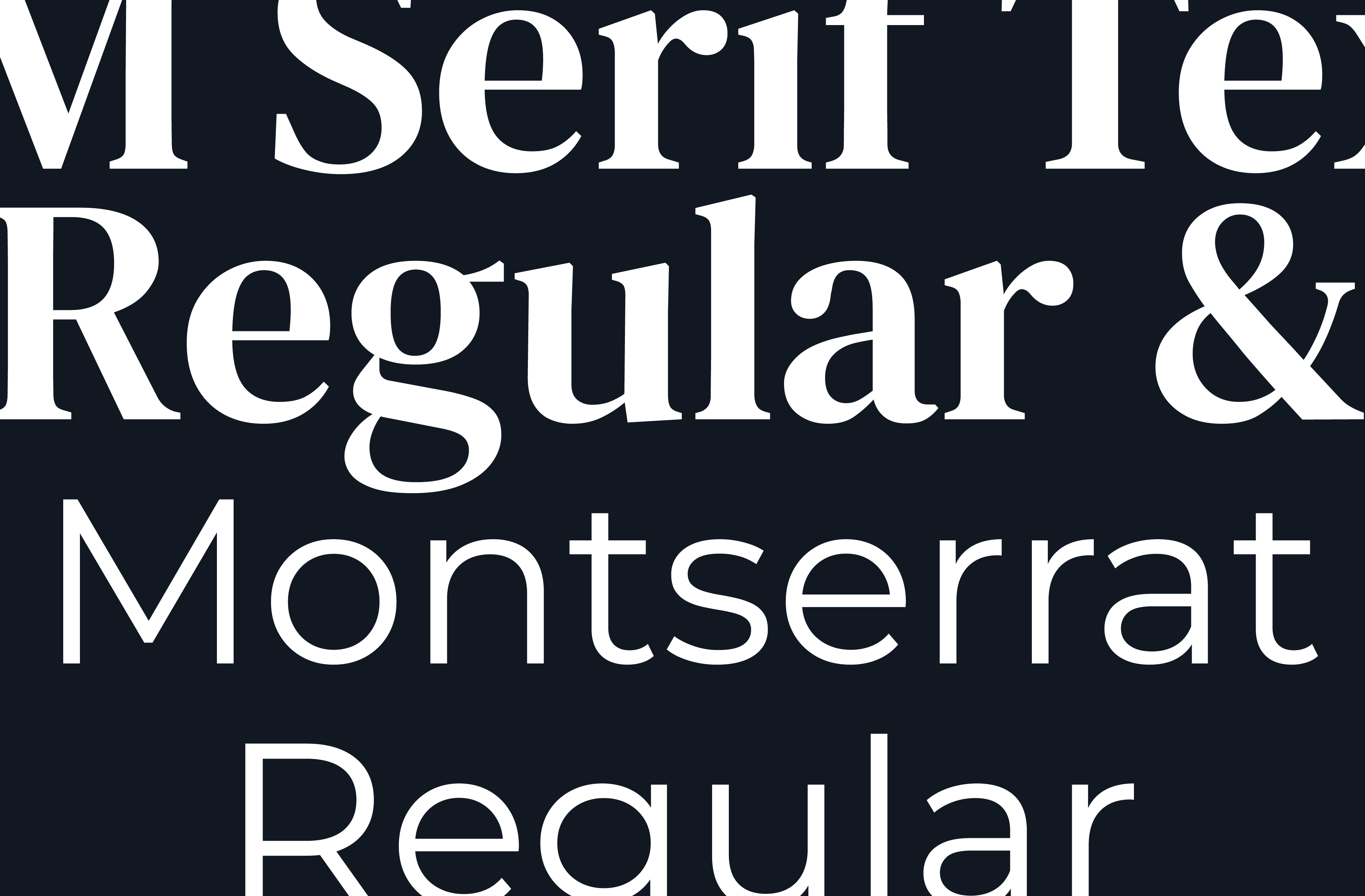 white wording on navy background