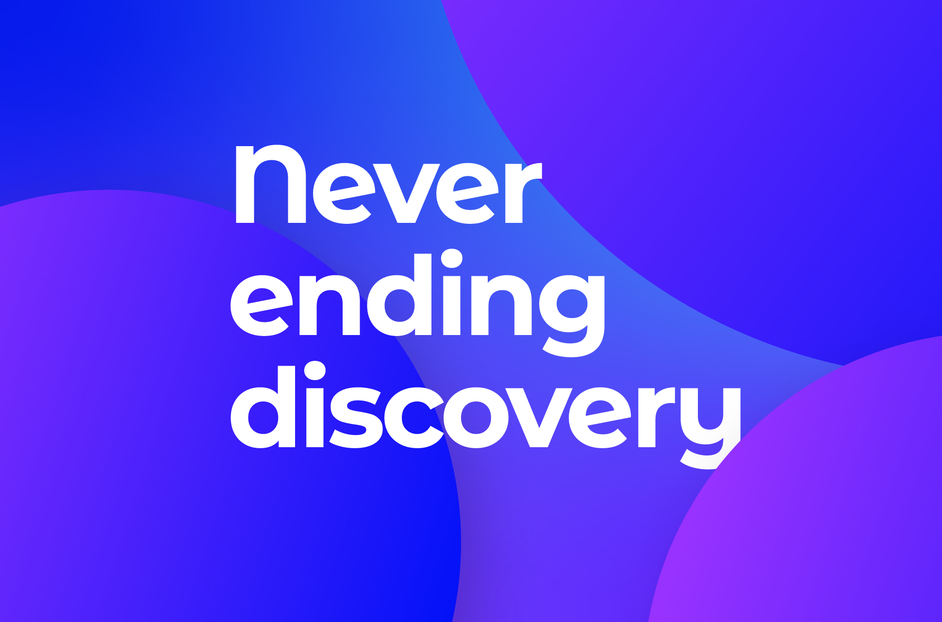 never ending story wording on purple background