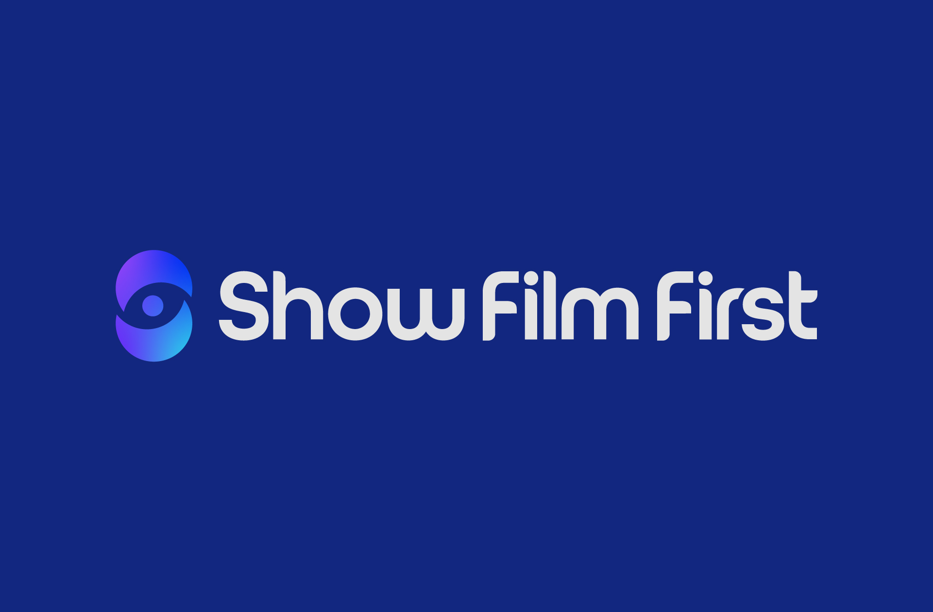 show film first wording on dark purple background