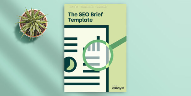 green seo brief template front cover
