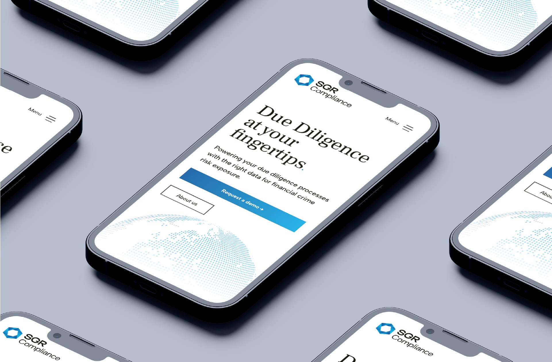 SGR Compliance - Website Design on Mobile