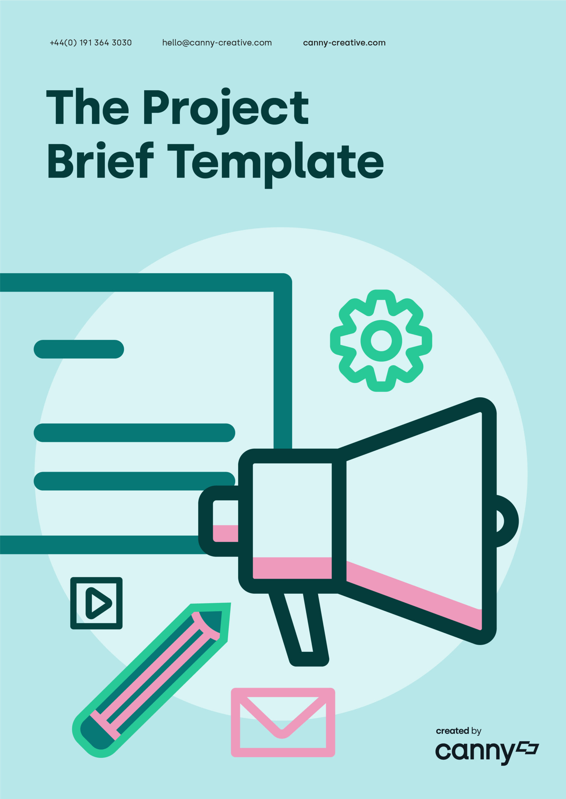 The project brief front cover