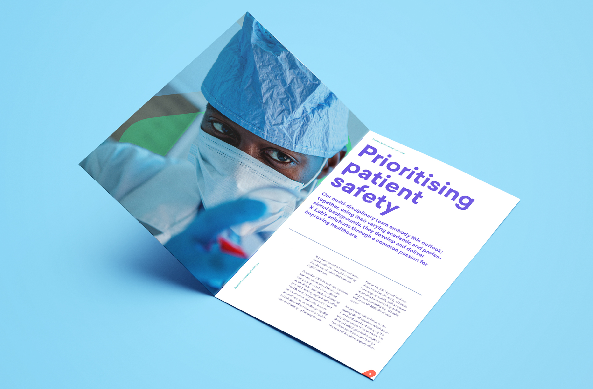 X-Lab brochure design