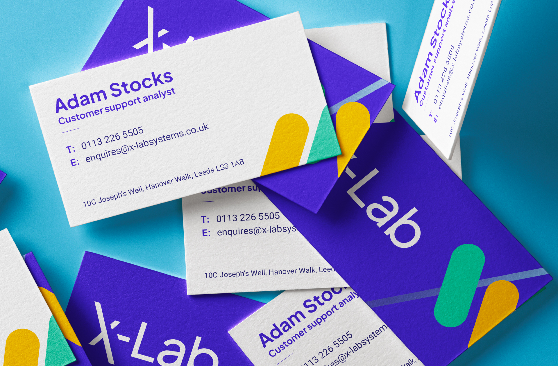 X-Lab business card design