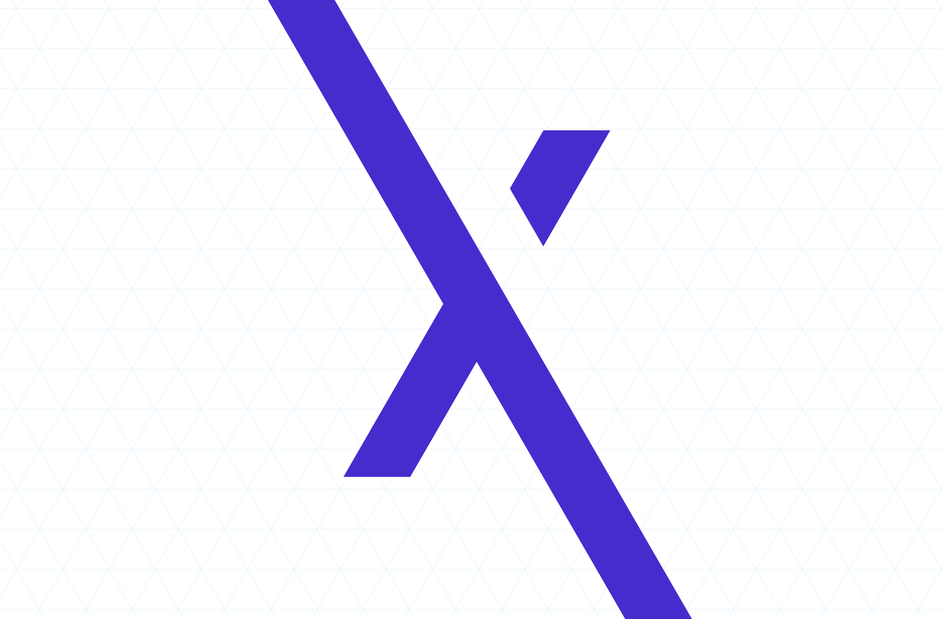 X-Lab logo icon design on pattern background