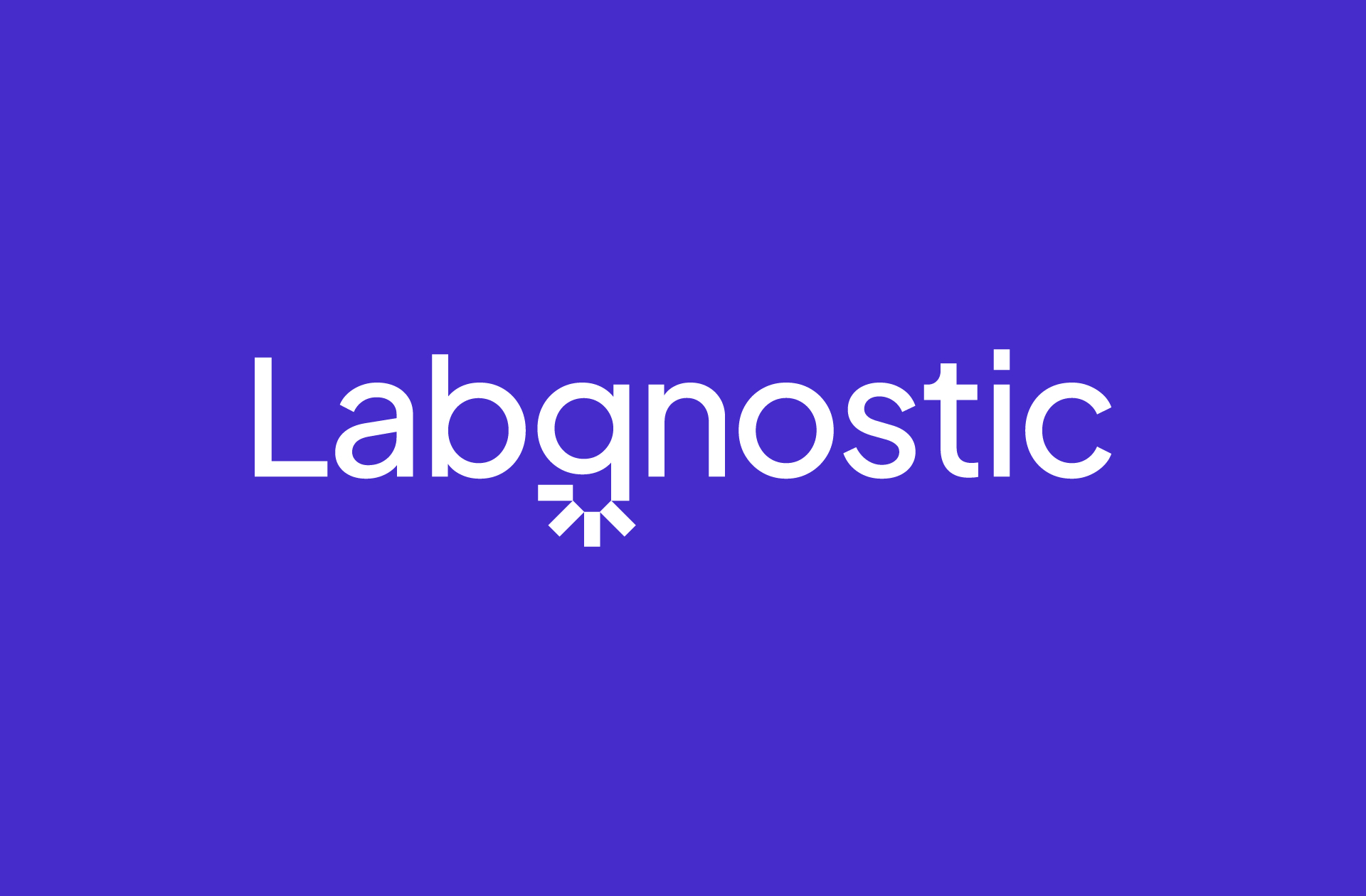 Labgnostic plain logo on purple